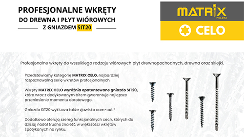 Uniwerslane wkręty Matrix Classic