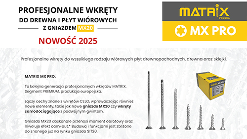 Uniwerslane wkręty Matrix Classic